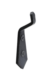 Heavy duty steel shoulder mount wall bracket in black powder coated finish for taxidermy deer and elk displays